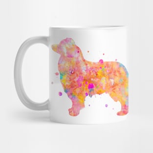 Australian Shepherd Dog Watercolor Painting 3 Mug